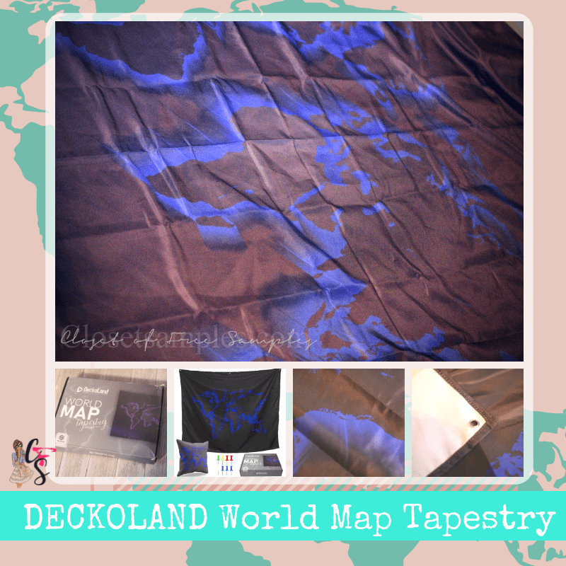 DECKOLAND World Map Tapestry R...
