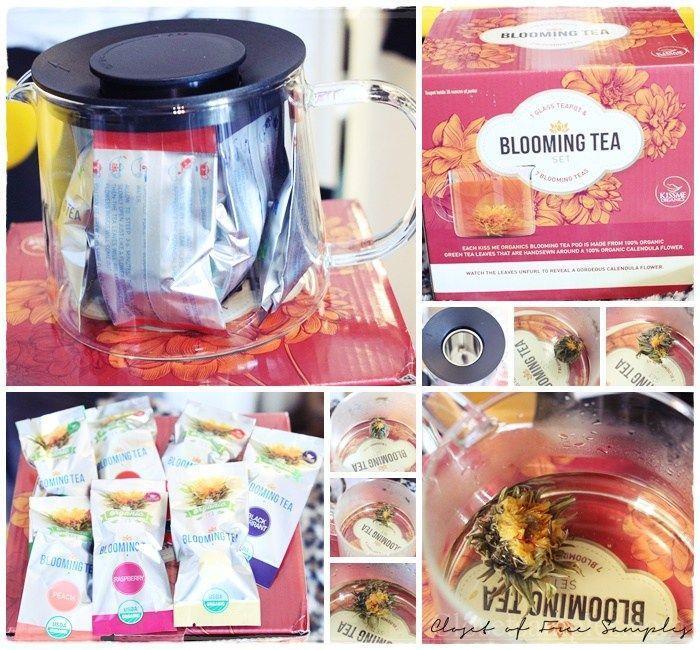Kiss Me Organics Blooming Tea and Teapot + Coupon #Review