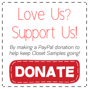 ClosetSamples donate button