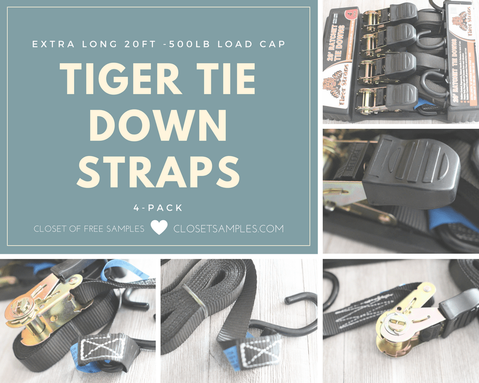 Tiger Tie Down Straps-4PK - $2...