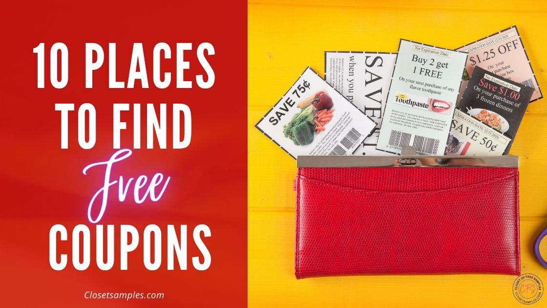 10 Places to find FREE Coupons
