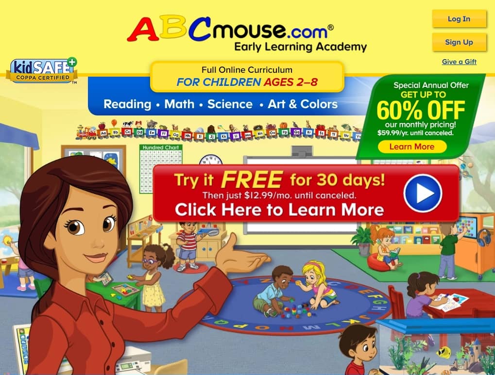Abc Mouse free trial closetsamples