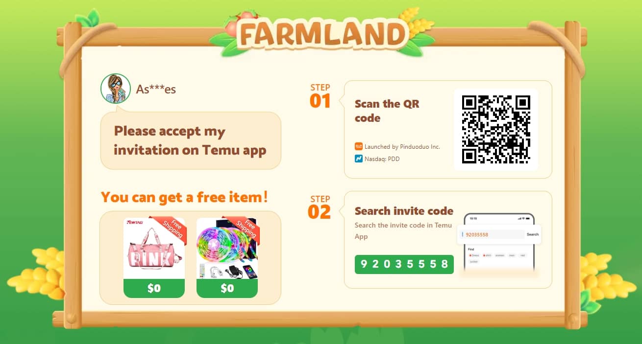 How to Get 3 FREE Items With Free Shipping At Temu closetsamples farmland