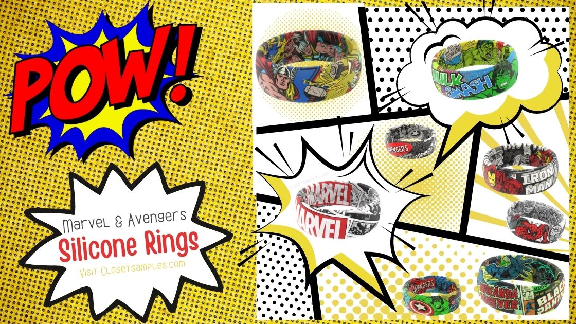 NEW Groove Life Marvel and Avengers Style Silicone Rings Closetsamples