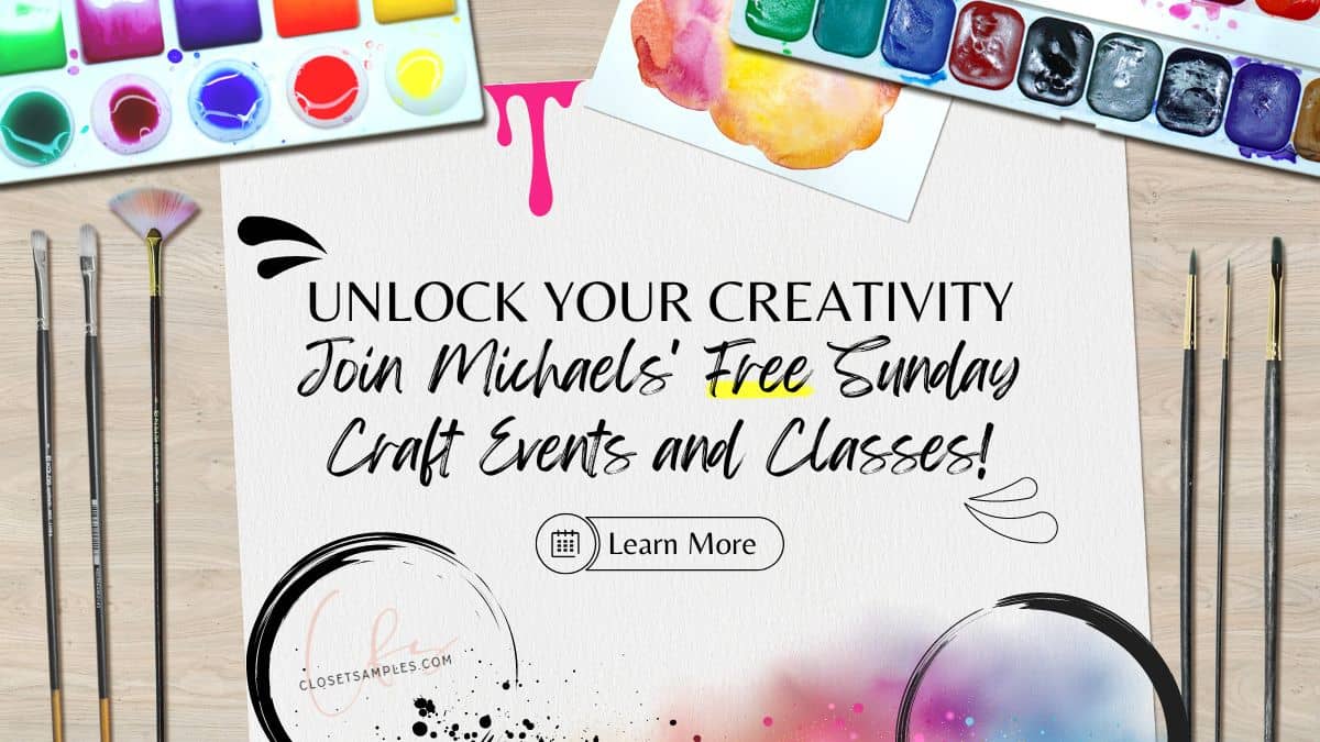 Unlock Your Creativity Join Michaels Free Sunday Craft Events and Classes closetsamples