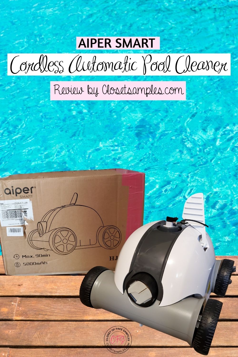 AIPER SMART Cordless Automatic Pool Cleaner review Closetsamples Pinterest