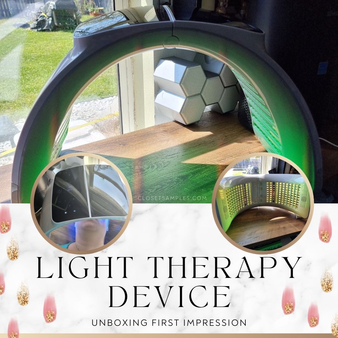 Bestqool 7 Color LED Light Therapy Device Unboxing First Impression Review closetsamples