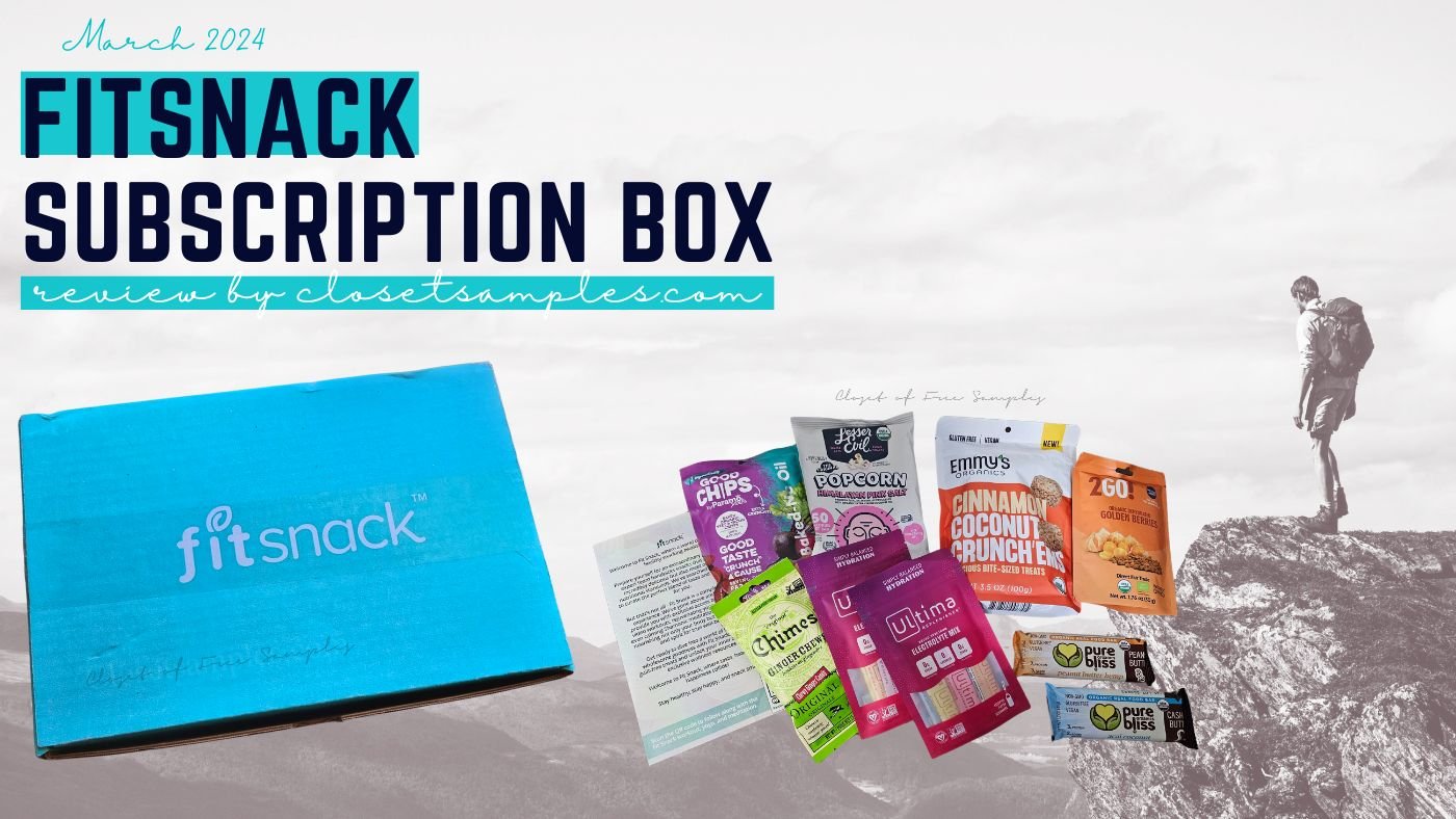 FitSnack Subscription Box March 2024 Review closetsamples