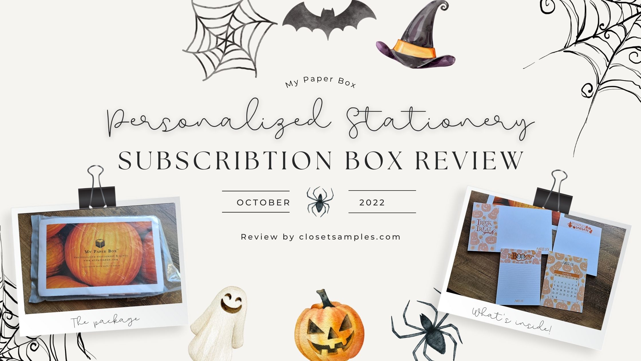 My Paper Box Personalized Stationery October 2022 Subscription Box Review Closetsamples