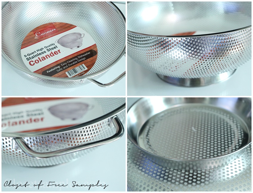 Cucinare Stainless Steel 5-Quart Colander Strainer #Review