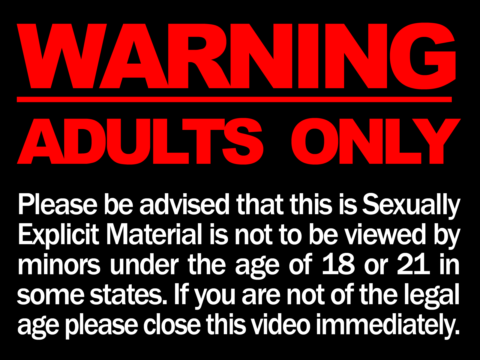 warning adult content
